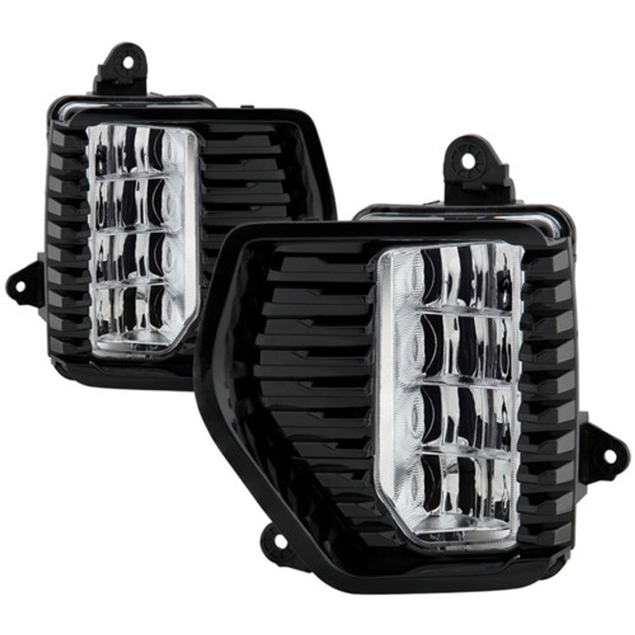 SPYDER 18-21 Chevy Traverse Xenon HID Models DRL LED Light Bar Projector Headlights - Black