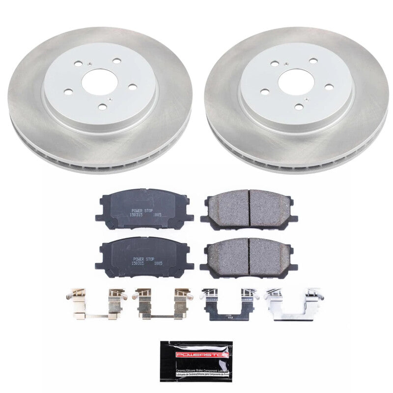 Power Stop 06-07 Toyota Highlander Front Semi-Coated Rotor Kit PowerStop