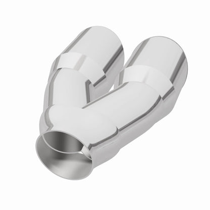 MagnaFlow Double Wall 3in Dual Round Polished Tip 2.25in Inlet Magnaflow
