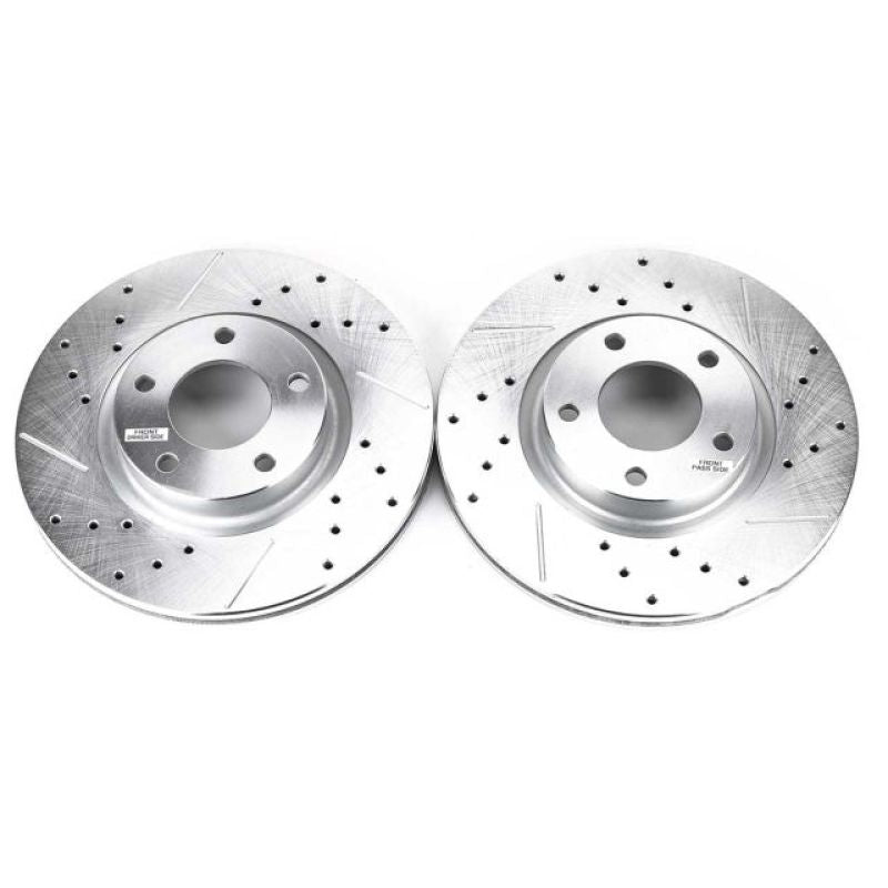 Power Stop 04-13 Mazda 3 Front Evolution Drilled & Slotted Rotors - Pair PowerStop