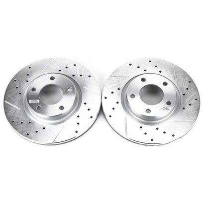 Power Stop 04-13 Mazda 3 Front Evolution Drilled & Slotted Rotors - Pair PowerStop