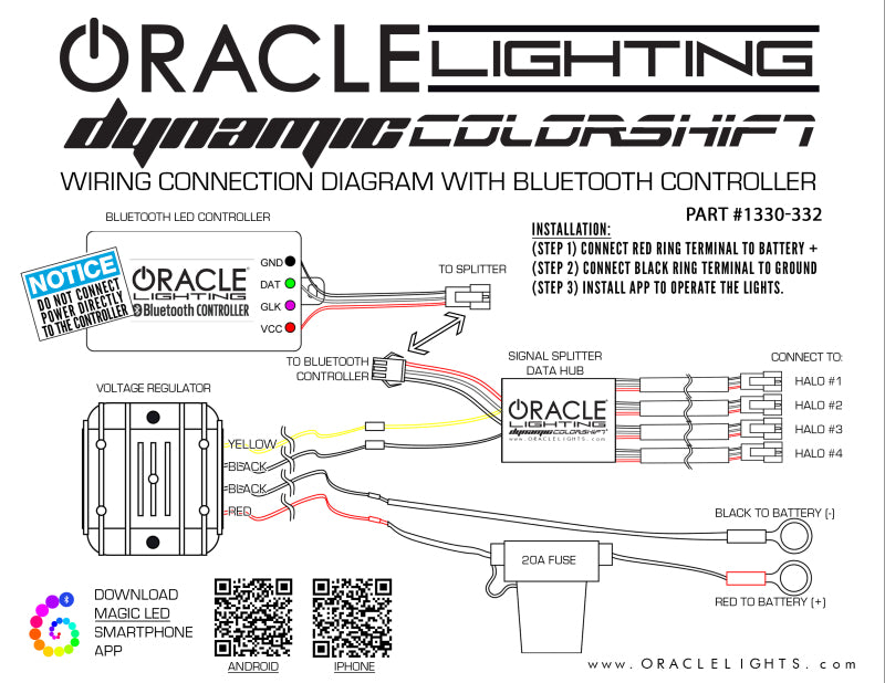 Oracle 18-19 Ford F150 Dynamic DRL Replacements + Dynamic Turn Signals - ColorSHIFT - Dynamic