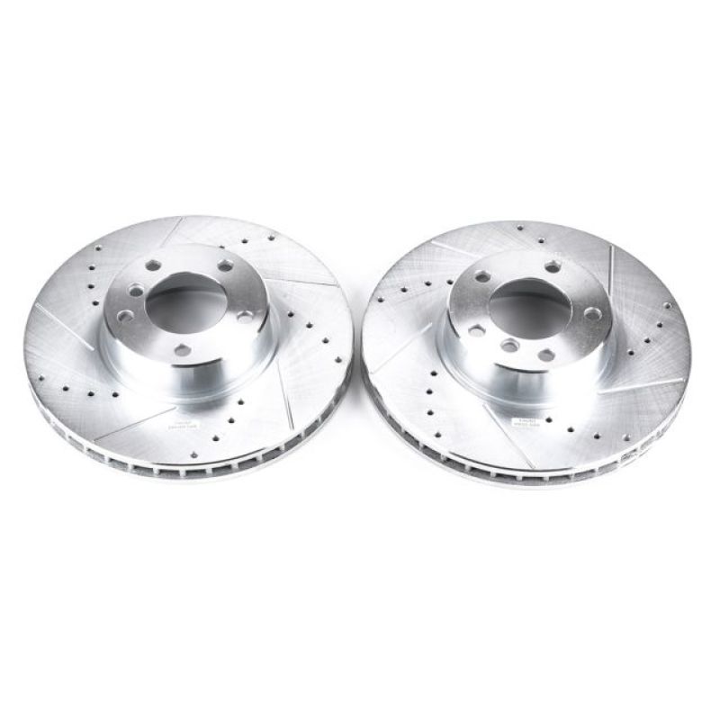 Power Stop 01-03 BMW 530i Front Evolution Drilled & Slotted Rotors - Pair PowerStop