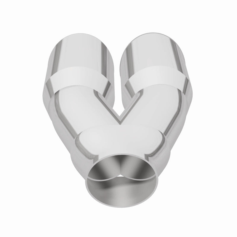 MagnaFlow Double Wall 3in Dual Round Polished Tip 2.25in Inlet Magnaflow