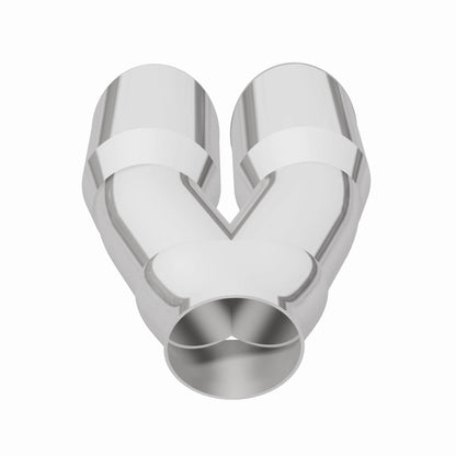 MagnaFlow Double Wall 3in Dual Round Polished Tip 2.25in Inlet Magnaflow