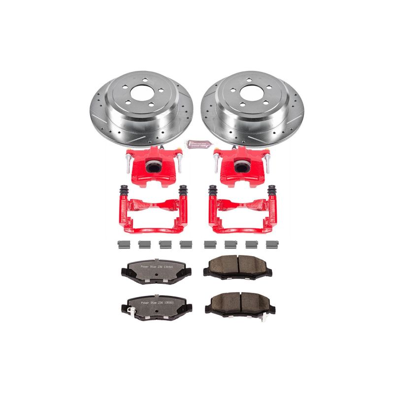 Power Stop 07-11 Dodge Nitro Rear Z36 Truck & Tow Brake Kit w/Calipers PowerStop