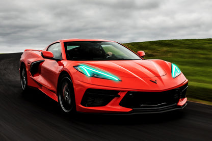 Oracle 20-21 Chevy Corvette C8 RGB+A Headlight DRL Upgrade Kit - ColorSHIFT w/o Controller