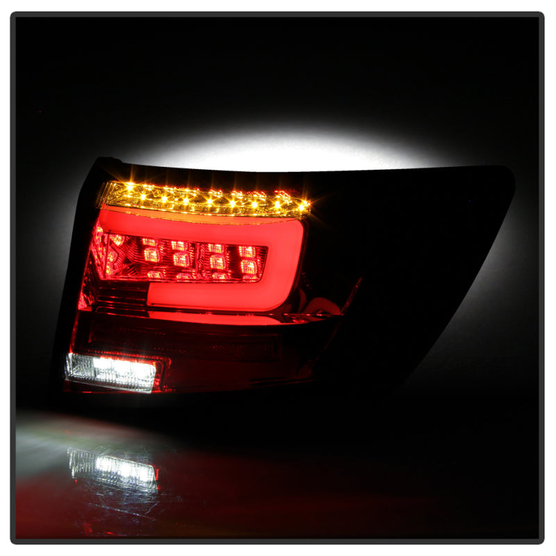 Spyder 08-11 Subaru Impreza WRX 4DR LED Tail Lights - Red Clear ALT-YD-SI084D-LED-RC SPYDER