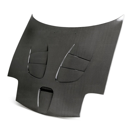 Seibon HD9396MZRX7-ST Carbon Fiber ST-Style Hood for 1993–2002 Mazda RX-7