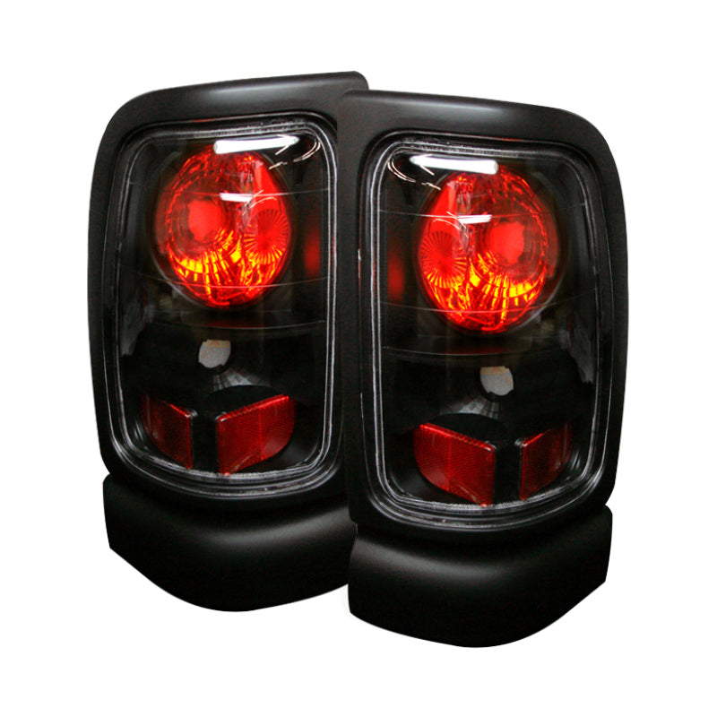 Spyder Dodge Ram 1500 94-01/Ram 2500/3500 94-02 Euro Style Tail Lights Black ALT-YD-DRAM94-BK SPYDER