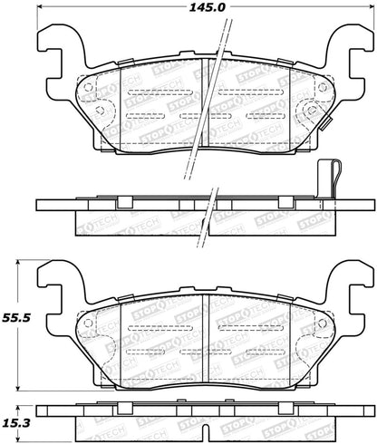 StopTech Premium Ceramic Brake Pads - 308.11200 Stoptech