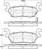 StopTech Premium Ceramic Brake Pads - 308.11200