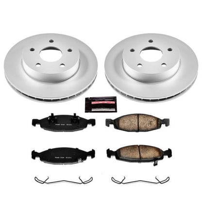 Power Stop 99-02 Jeep Grand Cherokee Front Z17 Evolution Geomet Coated Brake Kit PowerStop