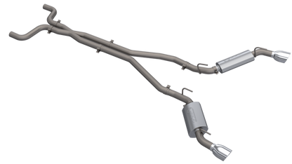 QTP 14-15 Chevrolet Camaro SS 6.2L 304SS AR3 Cat-Back Exhaust w/4.5in Tips QTP