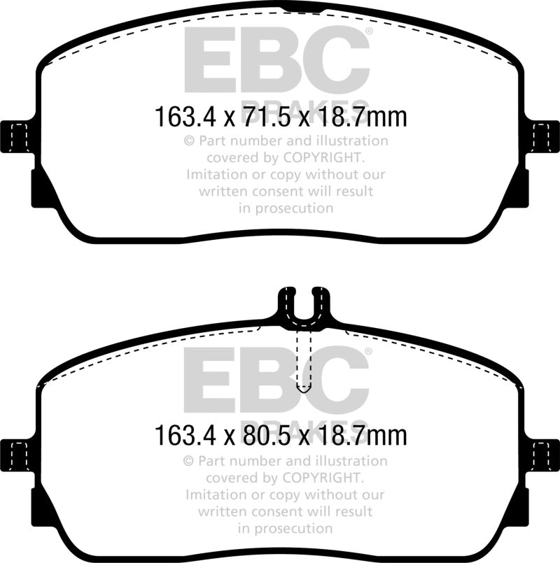 EBC YellowStuff Front Brake Pads - DP42390R