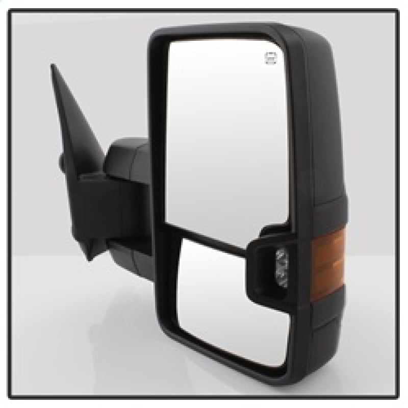 xTune Chevy Silverado 99-02 G2 Heated Amber LED Signal Telescoping Mirrors MIR-CS99S-G2-PWH-AM-SET SPYDER