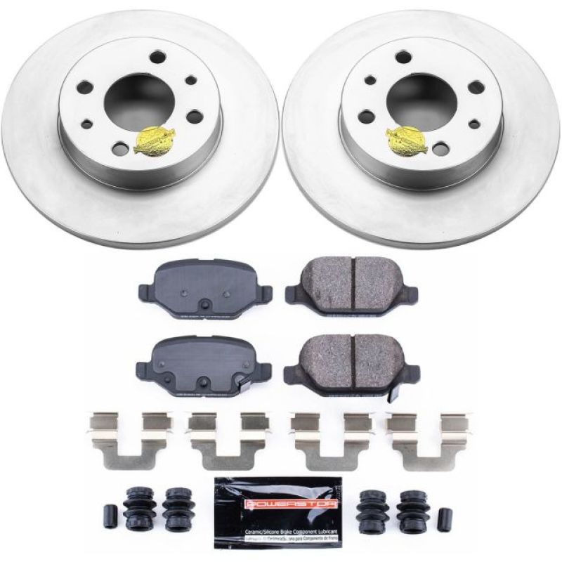 Power Stop 12-18 Fiat 500 Rear Z23 Evolution Sport Coated Brake Kit PowerStop