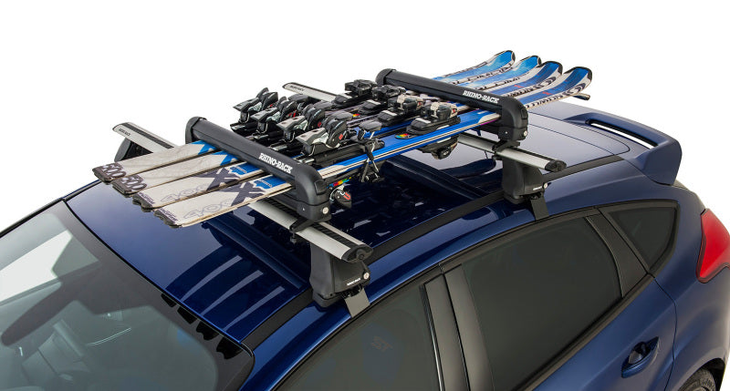 Rhino-Rack Universal Ski/Snowboard Carrier - Fits 4 Pairs of Skis or 2 Snowboards - 574