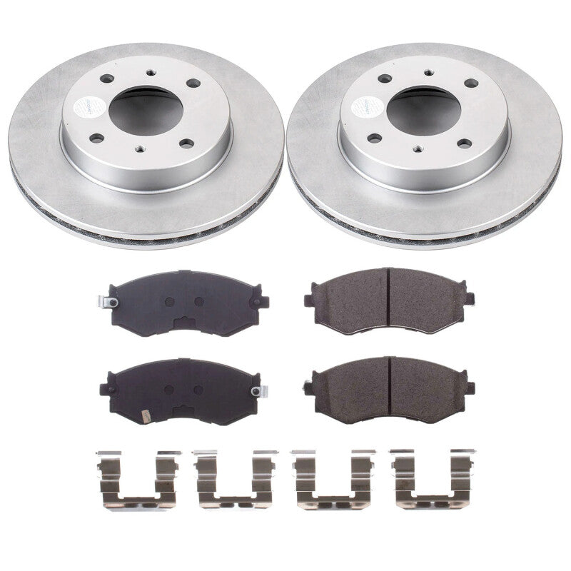 Power Stop 91-96 Infiniti G20 Front Z17 Coated Brake Kit PowerStop