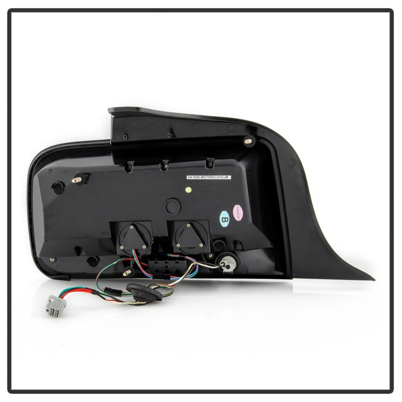 Spyder 05-09 Ford Mustang (Red Light Bar) LED Tail Lights - Smoke ALT-YD-FM05V3-RBLED-SM SPYDER