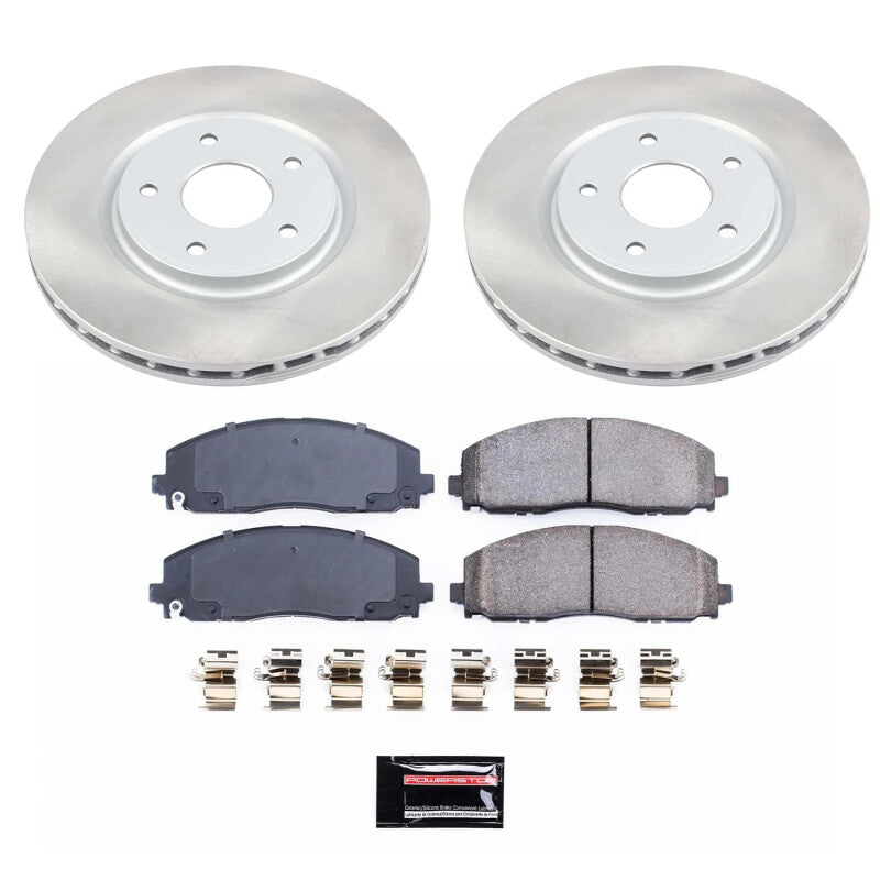 Power Stop 12-14 Volkswagen Routan Front Semi-Coated Rotor Kit PowerStop