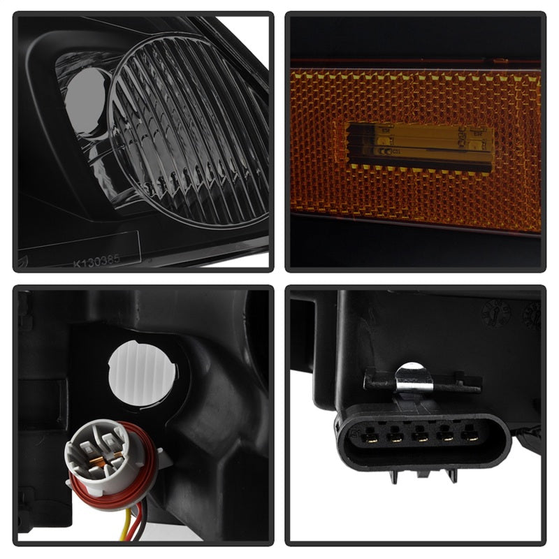 xTune 06-13 Chevrolet Impala LED Light Bar Headlights - Black Smoke (PRO-JH-CIM06-LB-BSM) SPYDER