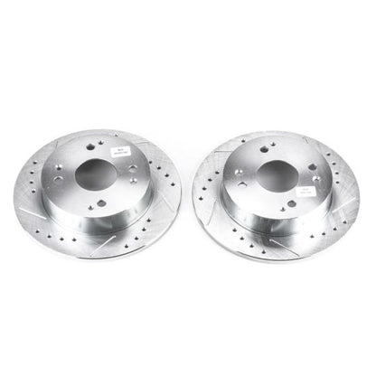 Power Stop 1997 Acura CL Rear Evolution Drilled & Slotted Rotors - Pair PowerStop