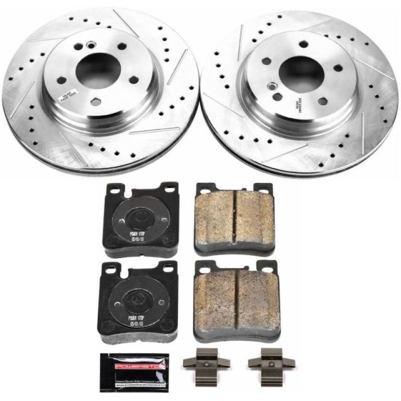 Power Stop 02-04 Mercedes-Benz C32 AMG Rear Z23 Evolution Sport Brake Kit PowerStop