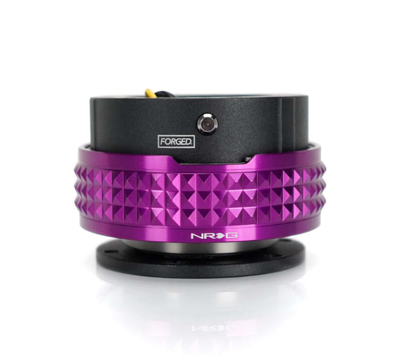 NRG Quick Release Kit - Pyramid Edition - Black Body / Purple Pyramid Ring - SRK-210BK-PP