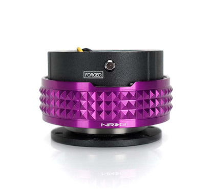 NRG Quick Release Kit - Pyramid Edition - Black Body / Purple Pyramid Ring - SRK-210BK-PP