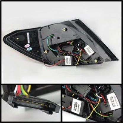 Spyder Mercedes Benz W204 C-Class 11-14 LED Tail Lights - Blk ALT-YD-MBZC11-LED-BK SPYDER