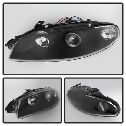 Spyder Mitsubishi Eclipse 97-99 Projector Headlights LED Halo Black High H1 Low H1 PRO-YD-ME97-HL-BK SPYDER