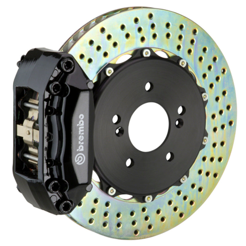 Brembo 92-98 318i/325i (Excl. xDrive) Front GT BBK 4 Piston Cast 2pc 320x28 2pc Rotor Drilled-Black Brembo