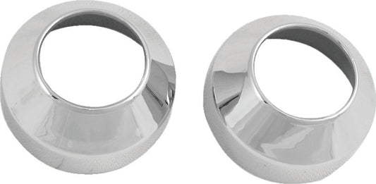 Bikers Choice 84-17 41MM Wide Glide Chrome Fork Boot Covers Pr - 493150