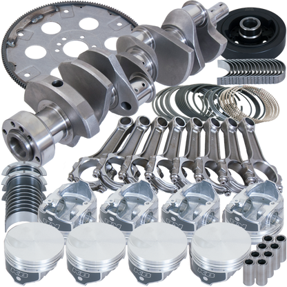Eagle Chevy 454 1Pc 4.250in Crank 6.385in I-Beam Rod -3cc Flat Top 4.350in Pistons Balanced Assembly