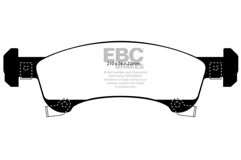 EBC GreenStuff Front Brake Pads - DP61651 EBC