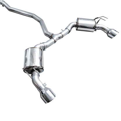 AWE Tuning 22+ Honda Civic Si/Acura Integra Touring Edition Catback Exhaust - Dual Chrome Silver Tip AWE Tuning