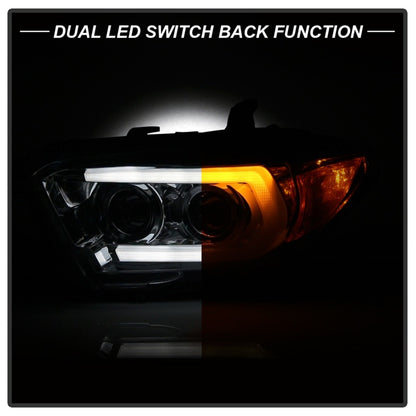 Spyder Signature Toyota Tacoma 16-18 TRD Model Projector Headlights-Chrome (PRO-YD-TT16V1-SEQ-C) SPYDER