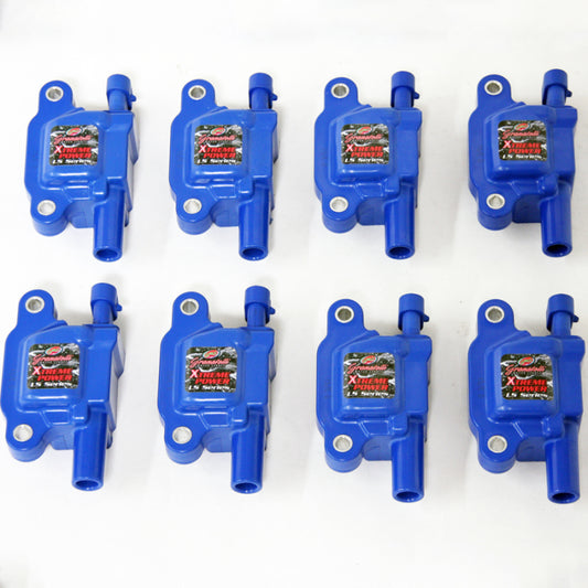 Granatelli 2014-2023 Chevrolet Corvette/Camaro 80KV Blue Mass Airflow Sensor - Set of 8 - Part 28-0514-CPB