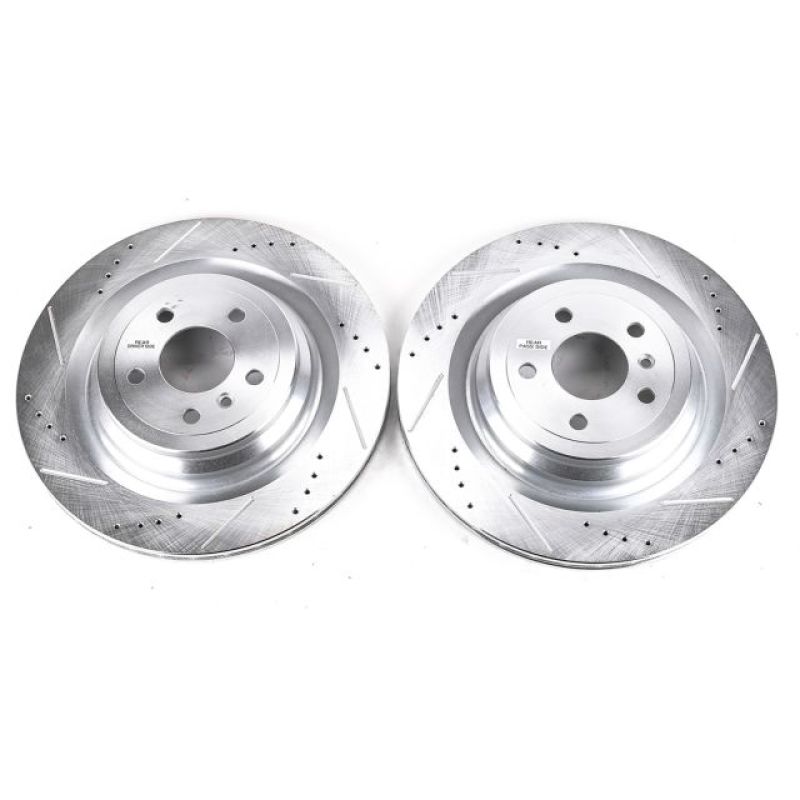 Power Stop 13-16 Mercedes-Benz GL350 Rear Evolution Drilled & Slotted Rotors - Pair PowerStop