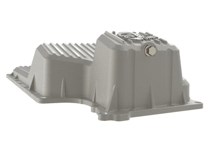 aFe 20-25 GM Trucks Front Engine Oil Pan - Raw w/ Machined Fins