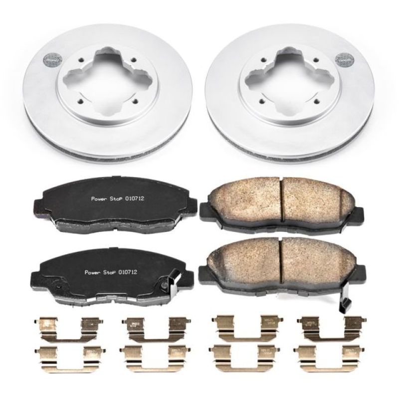 Power Stop 1997 Acura CL Front Z17 Evolution Geomet Coated Brake Kit PowerStop