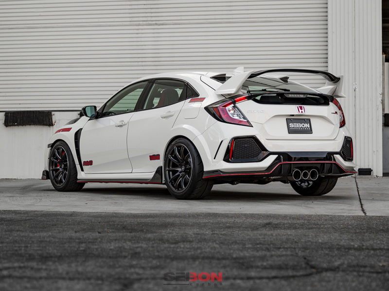 Seibon OE-style carbon fiber side skirts for 2017-2020 Honda Civic Type R - SS17HDCVR-OE Seibon