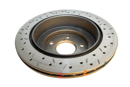 DBA 98-00 Subaru WRX Front Drilled & Slotted 4000 Series Rotor