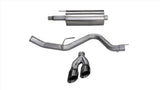 Corsa 14 GMC Sierra/Chevy Silv 1500 Crew Cab/Short Bed 5.3L V8 Black Sport Single Side CB Exhaust