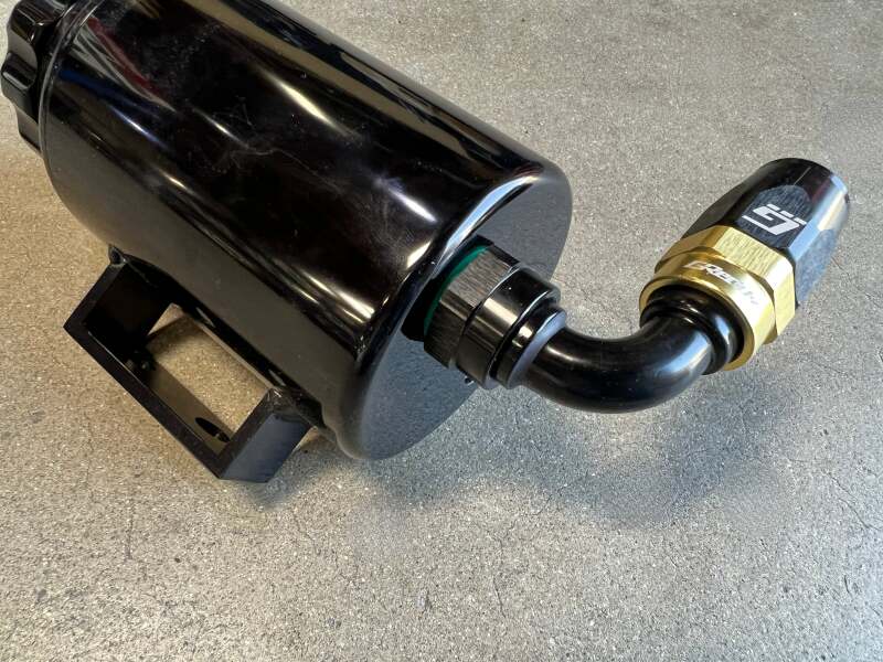 GReddy AN12 150 DEGREE ORB MALE BLACK/GOLD ANODIZED