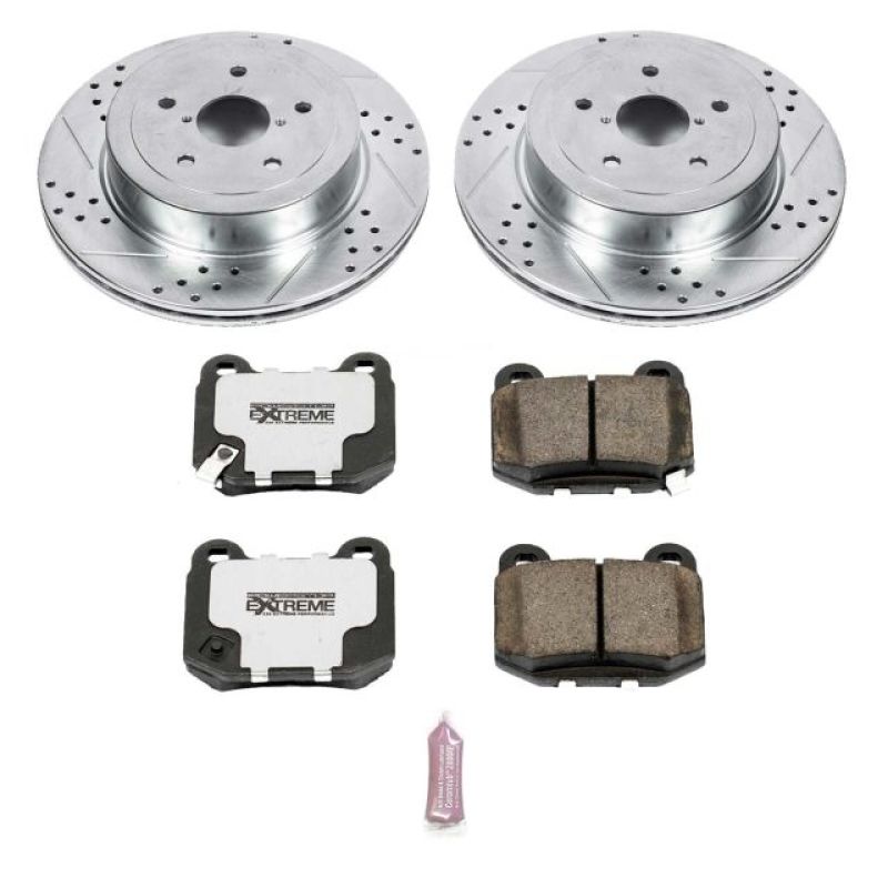 Power Stop 05-07 Subaru Impreza Rear Z26 Street Warrior Brake Kit PowerStop