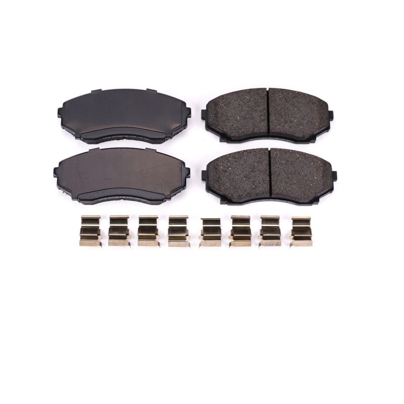 Power Stop 92-98 Mazda MPV Front Z17 Evolution Ceramic Brake Pads w/Hardware PowerStop