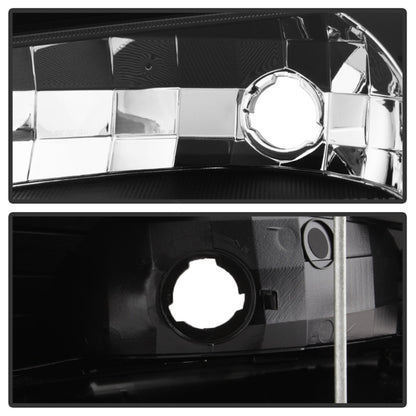 xTune 02-06 Chevy Avalanche w/Cladding OEM Bumper Light & Headlights - (BLACK) (HD-JH-CAVA02-SET-BK) SPYDER