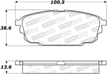 Load image into Gallery viewer, StopTech Premium Ceramic Rear Brake Pads - 308.08920